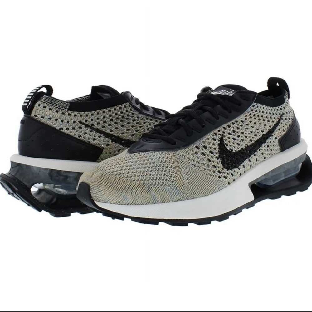 Nike Black and Cream Air Max Sneakers